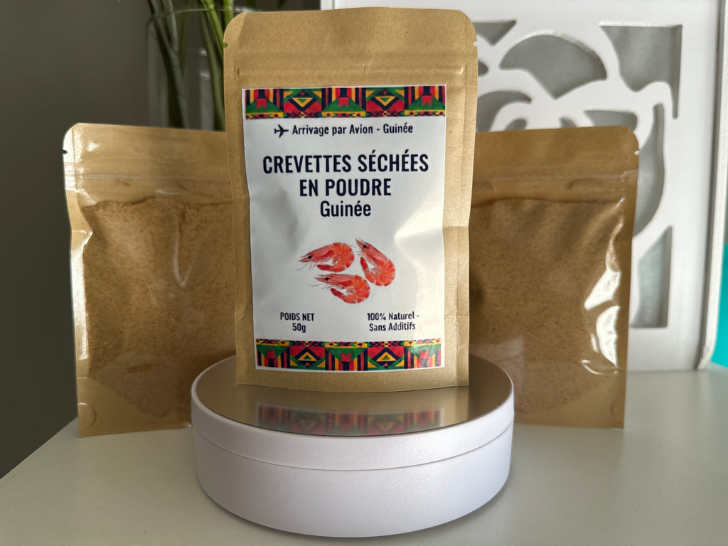 Crevettes Séchées en Poudre – L’Authenticité (50g). (4.50€)