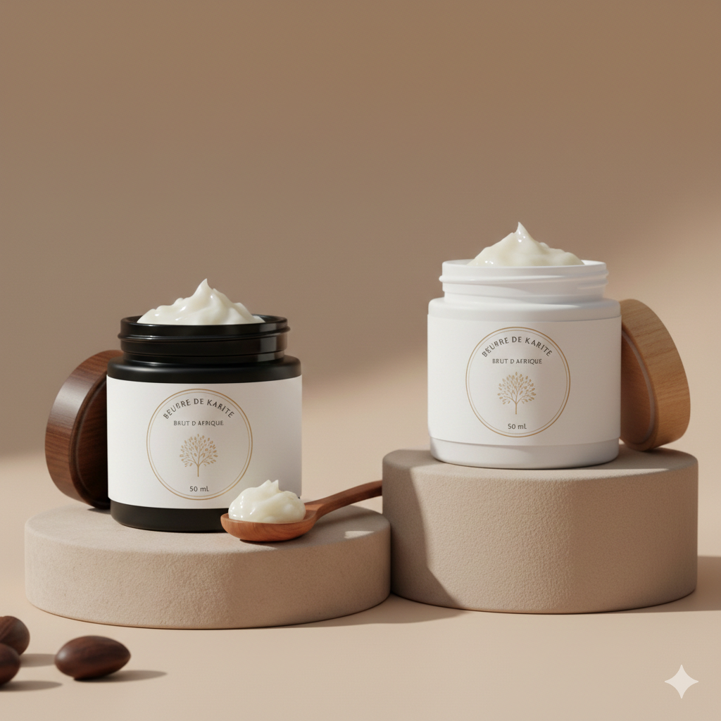 Beurre de Karité Brut d'Afrique – 100% Naturel (50 ml).                        « Arrivage bientôt »